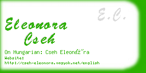 eleonora cseh business card